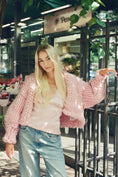 Gallery viewerに画像を読み込む, 【受注生産】<Hope Macaulay> Pink Irish Colossal Knit Wool Cardigan
