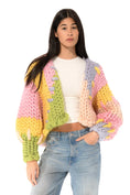 갤러리 뷰어로 이미지로드, 【受注生産】<Hope Macaulay> Pastel Colossal Knit Cardigan