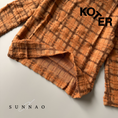 Load image into Gallery viewer, <Studio Koter> LENNON FLUFFY CHECK BROWN TEE