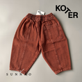 Load image into Gallery viewer, <Studio Koter> MANU BLUE OVERDYE DENIM TROUSERS - Fusion Coral