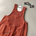Gallery viewerに画像を読み込む, <Studio Koter> KAI OVERDYE DENIM DUNGAREES - Fusion Coral