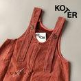 Gallery viewerに画像を読み込む, <Studio Koter> KAI OVERDYE DENIM DUNGAREES - Fusion Coral