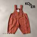 Gallery viewerに画像を読み込む, <Studio Koter> KAI OVERDYE DENIM DUNGAREES - Fusion Coral