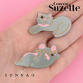 갤러리 뷰어로 이미지로드, <COUCOU SUZETTE> MOUSE & CAT HAIR CLIPS SET-COUCOU SUZETTE-SUNNAO