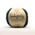 Gallery viewerに画像を読み込む, <Babytoly> Organic cotton yarns - BLACK(毛糸)-Babytoly-SUNNAO
