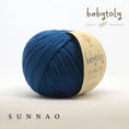 Load image into Gallery viewer, <Babytoly> Organic cotton yarns - PETROL BLUE(毛糸)-Babytoly-SUNNAO