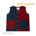 갤러리 뷰어로 이미지로드, <Knit planet> CHUNKY POCKET VEST