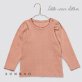 Gallery viewerに画像を読み込む, 【予約】<Little Cotton Clothes> Pointelle Long Sleeve T-shirt Nougat