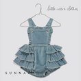 Gallery viewerに画像を読み込む, 【予約】<Little Cotton Clothes> Velvet Dhalia romper in Eggshell