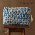 Gallery viewerに画像を読み込む, <Louise Misha> POUCH TEIKI - NAVY SNOWFALL PATCH