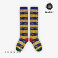 갤러리 뷰어로 이미지로드, <MABLI> ZORSE LONG SOCKS - SAPPHIRE - DROP1