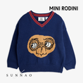 갤러리 뷰어로 이미지로드, <Mini Rodini> E.T. intarsia v-neck sweater