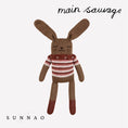 Gallery viewerに画像を読み込む, <Main Sauvage> Bunny knit toy - sienna vintage top