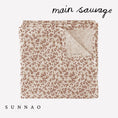 갤러리 뷰어로 이미지로드, <Main Sauvage> Muslin swaddle - HIBISCUS