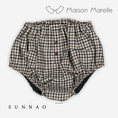 将图像加载到画廊查看器中, <Maison marelle> Bloomer CHAILLOT - gingham beige&gray