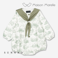 갤러리 뷰어로 이미지로드, 【オーダー会/送料無料】<Maison marelle> Romper CAMBON - green jouy