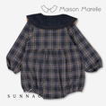 Load image into Gallery viewer, 【オーダー会/送料無料】<Maison marelle> Romper LOTA - blue tartan