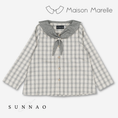 Load image into Gallery viewer, 【オーダー会/送料無料】<Maison marelle> Blouse MONGE- grey tartan