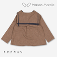 Gallery viewerに画像を読み込む, 【オーダー会/送料無料】<Maison marelle> Blouse CHAPTAL - brown houndsthooth