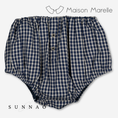 갤러리 뷰어로 이미지로드, 【オーダー会/送料無料】<Maison marelle> Bloomer CHAILLOT - blue&ecru check