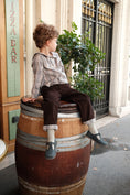 Load image into Gallery viewer, 【オーダー会/送料無料】<Maison marelle> Pants LEBON - brown velvet/ beige tartan