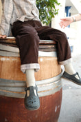 Load image into Gallery viewer, 【オーダー会/送料無料】<Maison marelle> Pants LEBON - brown velvet/ beige tartan