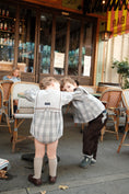 Load image into Gallery viewer, 【オーダー会/送料無料】<Maison marelle> Pants LEBON - brown velvet/ beige tartan