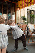Load image into Gallery viewer, 【オーダー会/送料無料】<Maison marelle> Pants LEBON - brown velvet/ beige tartan