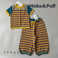 갤러리 뷰어로 이미지로드, <Misha&Puff>Merengue Bobby Top - Prussian Blue(2-8Y)-Misha&Puff-SUNNAO
