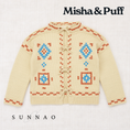 Gallery viewerに画像を読み込む, <Misha&Puff> Cross Stitch Bjorn Cardigan - Raffia Drop2