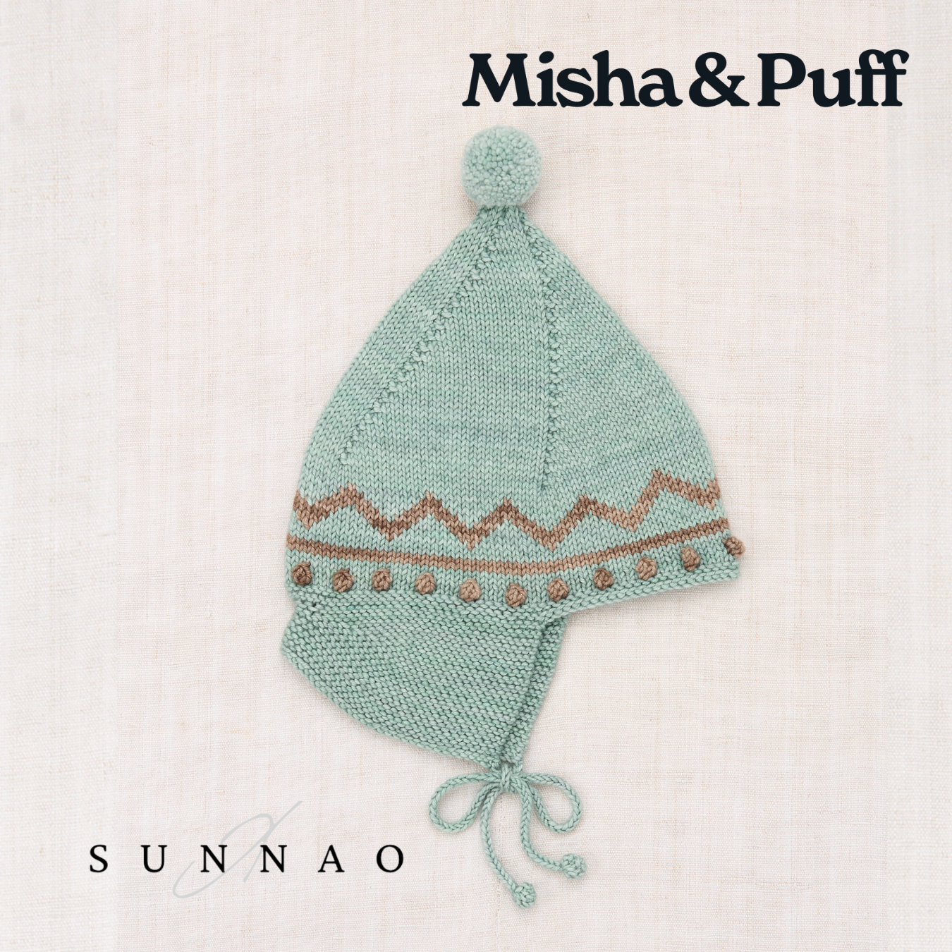帽子 misha&puff zigzag pointy peak hat Misha & Puff Zig Zag Pointy Peak Hat - Antique