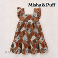 Gallery viewerに画像を読み込む, <Misha&Puff> Ruffle Sleeve Dress - Rose Gold Kyoto - DROP1