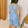 将图像加载到画廊查看器中, <Misha&Puff> ZIP OVERALL SHORTS - BABY BLUE DENIM
