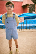 将图像加载到画廊查看器中, <Misha&Puff> ZIP OVERALL SHORTS - BABY BLUE DENIM