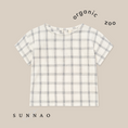 Gallery viewerに画像を読み込む, <Organic zoo> Navy Window Check Boxy T-Shirt (6M-5Y)-Organic zoo-SUNNAO