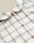 갤러리 뷰어로 이미지로드, <Organic zoo> Navy Window Check Collar Dress(0M-12M)-Organic zoo-SUNNAO