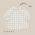 갤러리 뷰어로 이미지로드, <Organic zoo> Navy Window Check Collar Dress(0M-12M)-Organic zoo-SUNNAO