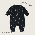 Load image into Gallery viewer, Organic zoo Charcoal Midnight Onesie (2-3Y)