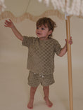 갤러리 뷰어로 이미지로드, <Organic zoo> Dusky Checkerboard Terry Rope Shorts (6M-4Y)-Organic zoo-SUNNAO
