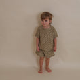 갤러리 뷰어로 이미지로드, <Organic zoo> Dusky Checkerboard Terry Rope Shorts (6M-4Y)-Organic zoo-SUNNAO