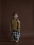 将图像加载到画廊查看器中, <Organic zoo> Fog Blue Gingham Lodge Pants