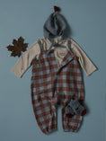 将图像加载到画廊查看器中, <Organic zoo> Maple Gingham Salopettes