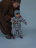 将图像加载到画廊查看器中, <Organic zoo> Fog Blue Gingham Onesie