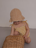 Load image into Gallery viewer, <Organic zoo> Honeycomb Gingham Spaghetti Bodysuit - DROP1