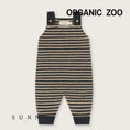 Gallery viewerに画像を読み込む, <Organic zoo> Charcoal Stripes Wool Salopettes