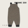 Gallery viewerに画像を読み込む, <Organic zoo> Charcoal Stripes Wool Salopettes