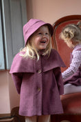 Load image into Gallery viewer, <Popelin> Mod.60.2 - Wine red woollen cape coat