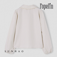 Gallery viewerに画像を読み込む, <Popelin> Mod.15.1 - Off-white blouse with embroidered baby collar