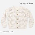 갤러리 뷰어로 이미지로드, <Quincy mae> KNIT CARDIGAN OATMEAL