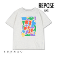 Gallery viewerに画像を読み込む, <REPOSE AMS> 56. BOXY TEE - light mixed cream